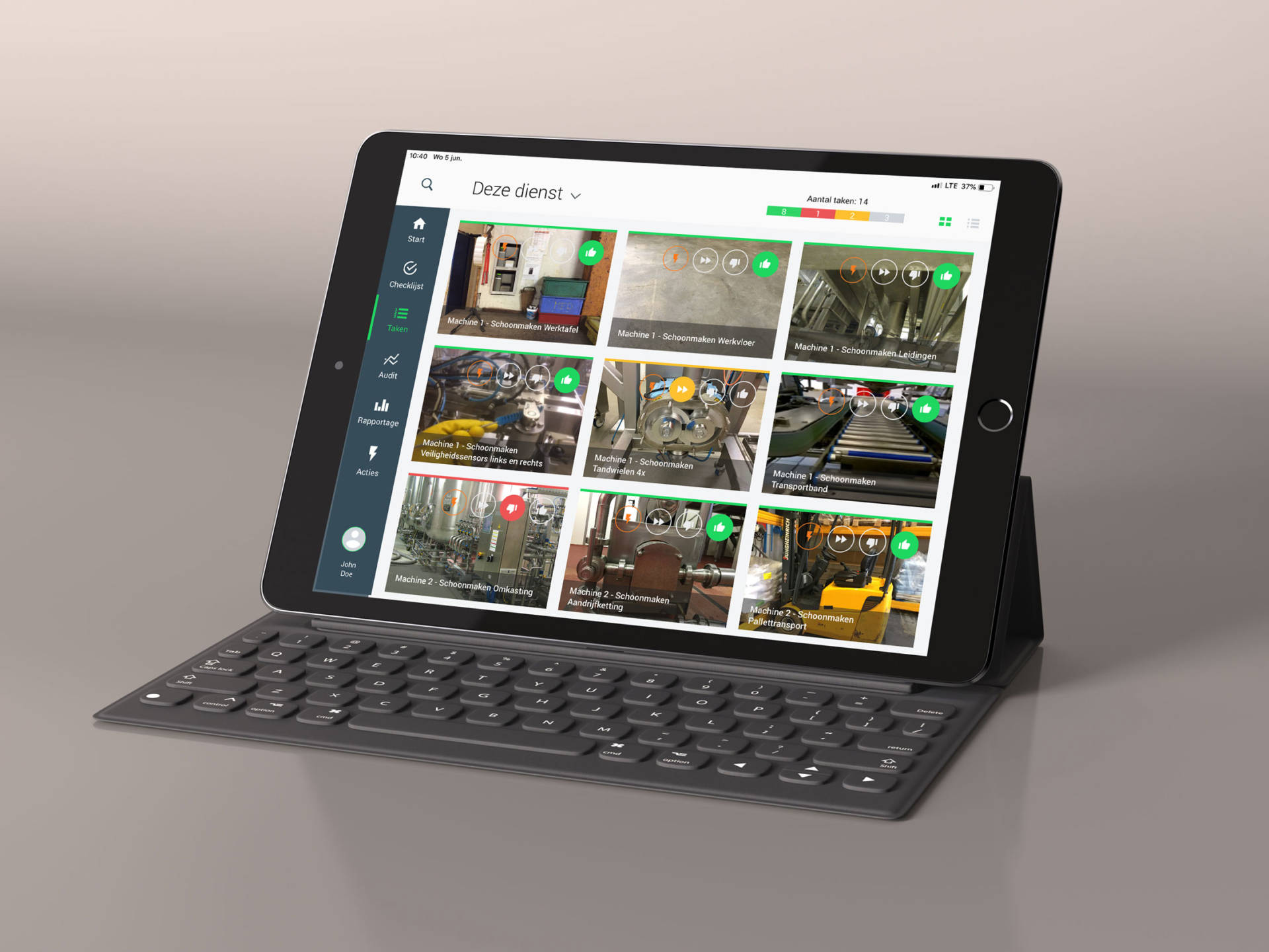 EZ-GO app voor checklists, kern taken, audits en werk instructies