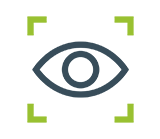 Duidelijk visueel visueel icon