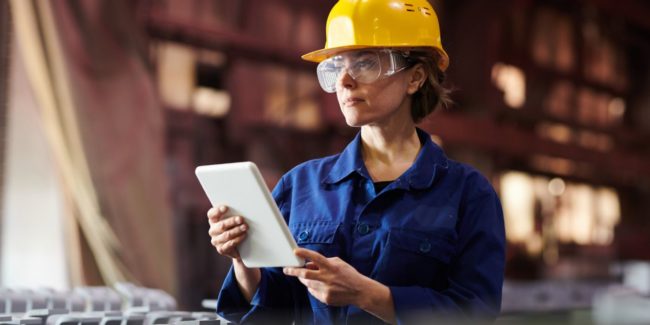 female factory worker