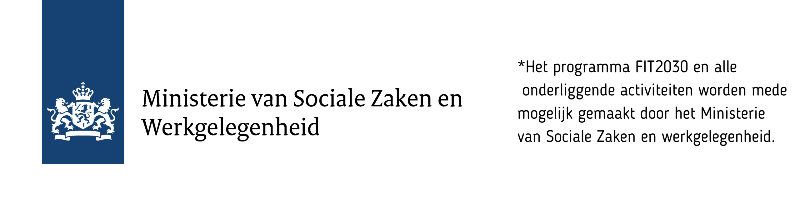 Logo SZW met tekst